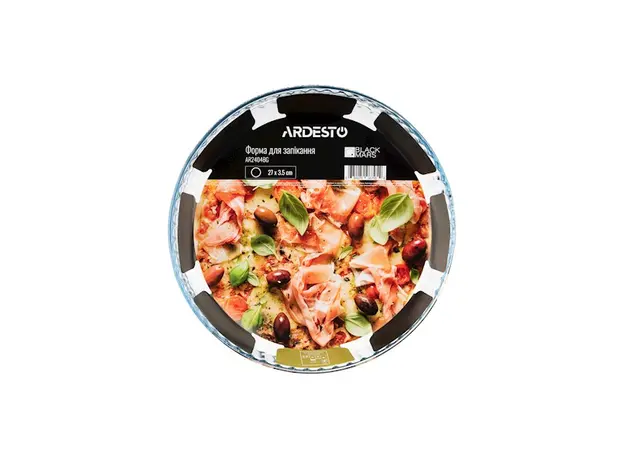 საცხობი ჭურჭელი Ardesto AR2404BG 27cm Baking Dish Round Black Mars, 4 image