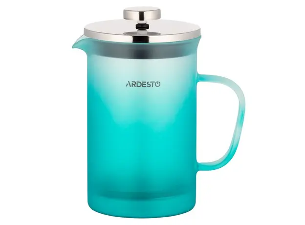 ჩაიდანი Ardesto AR1108BFM 800ml, French Press Fresh, Tiffany blue, 2 image