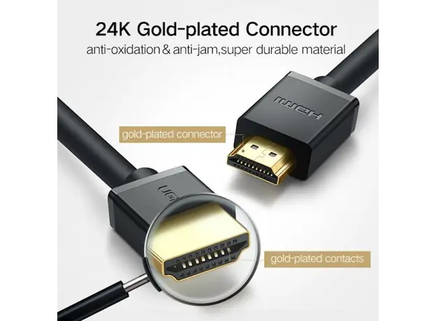 კაბელი UGREEN HDMI Cable 20m (Black) (HD104) 10112, 6 image