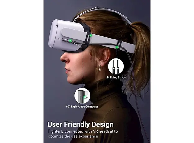 USB კაბელი UGREEN US551 (90629), Type-c to Type-c , USB-C To USB-C, 5m, Black, 5 image