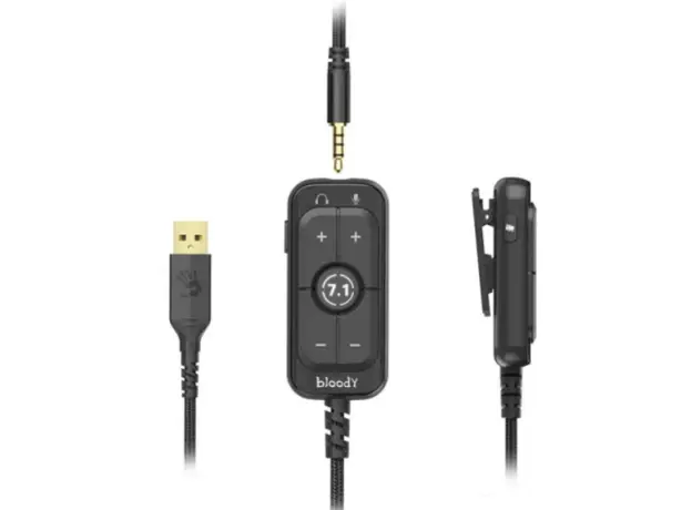 ყურსასმენი A4tech Bloody M590i 7.1 Gaming Headset Red, 4 image