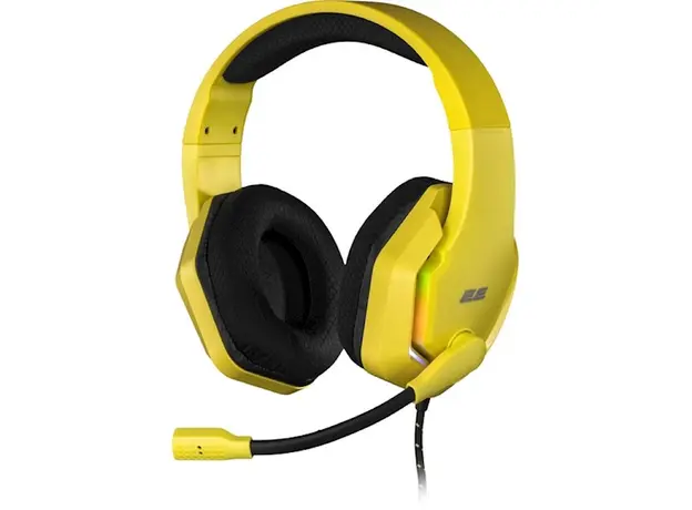 ყურსასმენი 2E HG315 Gaming Headset, Wired, RGB, USB, Yellow