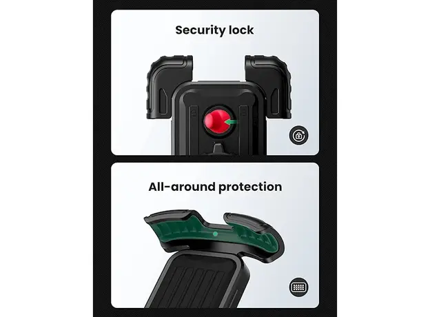 მობილურის დამჭერი UGREEN LP494 (60548), Bike Mount Phone Holder, Black, 5 image
