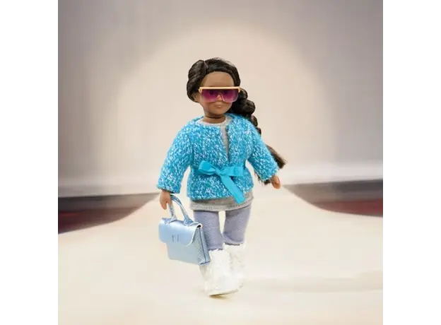 თოჯინის ტანსაცმელი LORI 6" DOLL FURRY COAT OUTFIT, 3 image