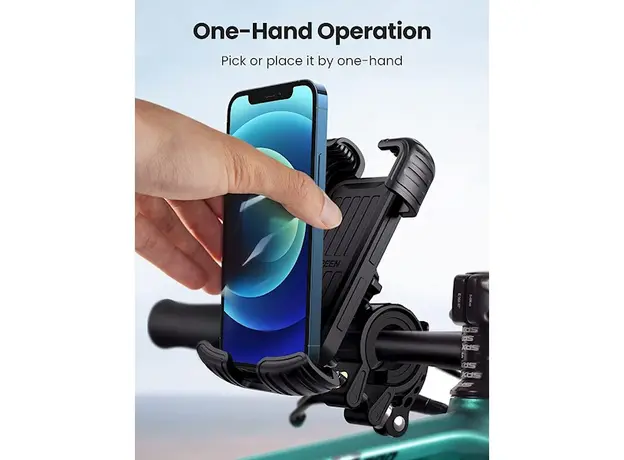 მობილურის დამჭერი UGREEN LP494 (60548), Bike Mount Phone Holder, Black, 3 image