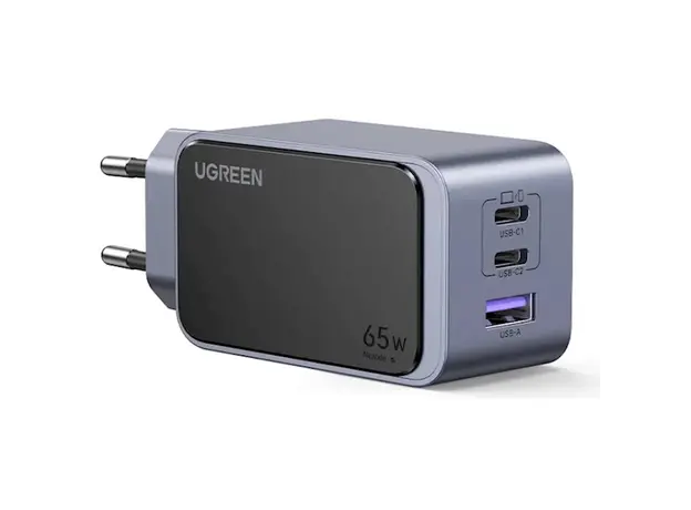 მობილურის დამტენი UGREEN X553 (35042) Nexode Air, 65W, USB, USB-C, Grey