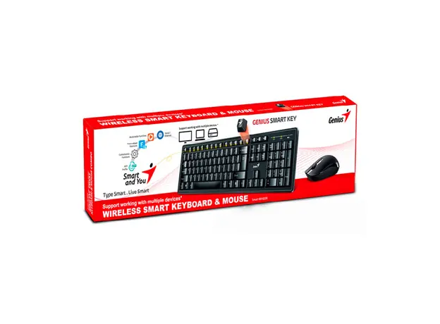 კლავიატურა Genius KM-8200 Dual color, RU, 2.4GHZ Keyboard+mouse, 3 image