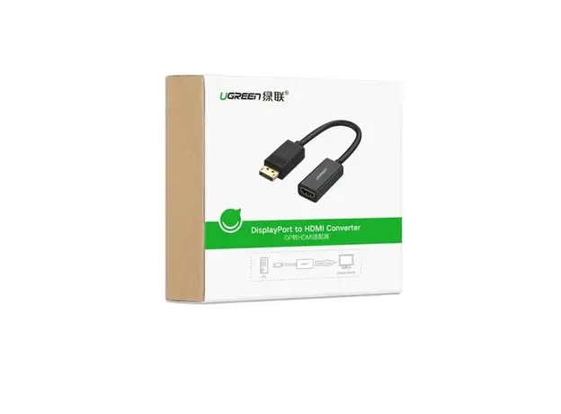 ადაპტერი UGREEN MM137 (40363) DisplayPort to HDMI Female Converter 4K*2K 25cm (Black), 9 image