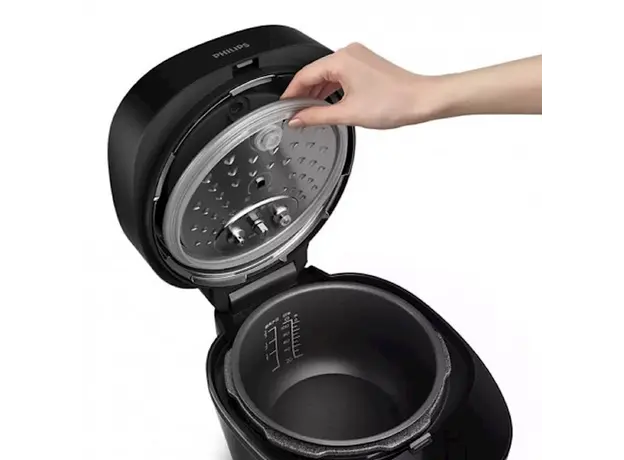 მულტსახარში Philips HD2151/40, 1000W, 5L, Multifunction Cooker, Black, 4 image