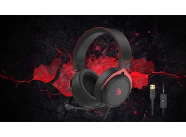 ყურსასმენი A4tech Bloody M590i 7.1 Gaming Headset Red, 6 image