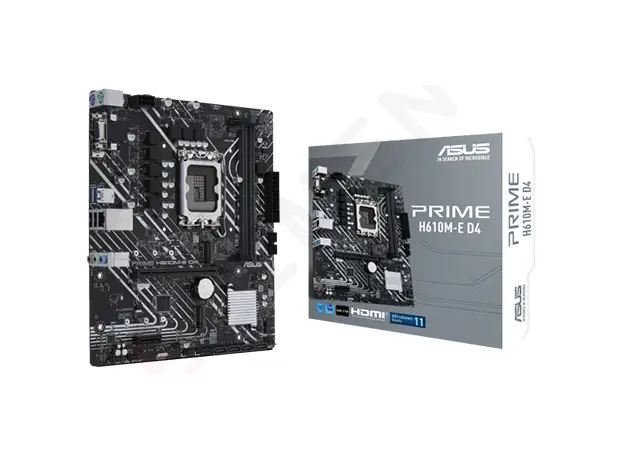 დედა დაფა ASUS PRIME H610M-E D4 s1700 H610 2xDDR4 M.2 HDMI-DP-VGA mATX, 2 image