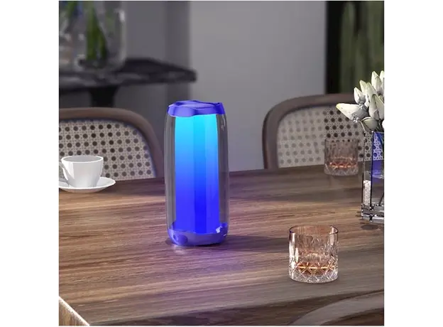 დინამიკი hoco HC8 Pulsating colorful luminous wireless speaker - Blue, 3 image