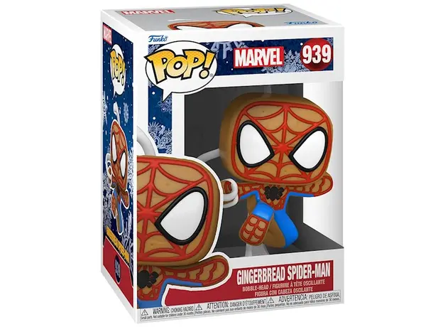 სათამაშო საკოლექციო ფიგურა Funko POP! Bobble Marvel Holiday Gingerbread Spider-Man 50664, 2 image