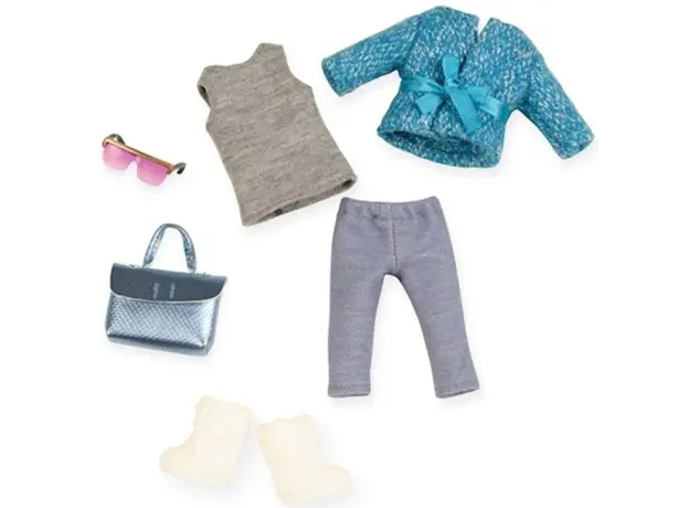 თოჯინის ტანსაცმელი LORI 6" DOLL FURRY COAT OUTFIT, 4 image