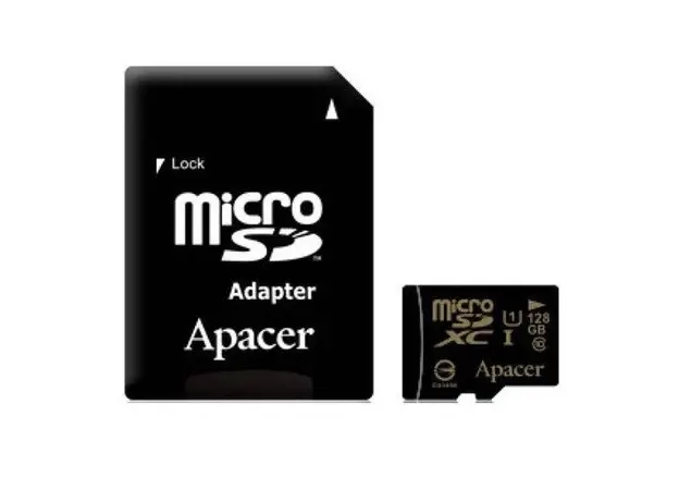 მეხსიერების ბარათი Apacer AP128GMCSX10U1-R microSDXC UHS-I Class10 128GB, 2 image