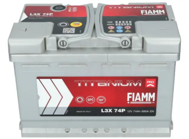 აკუმულატორი FIAMM TP L3X 74P 74 ა*ს L+