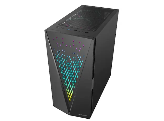 პროცესორის ქეისი 2E GAMING Computer case  GALAXY (G2055) MidT, 2xUSB2.0,1xUSB3.0, 3x120mm ARGB+strip,TG (side panel),without PSU,black, 3 image