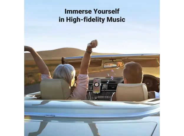 Bluetooth მიმღები UGREEN CM723(35002), Bluetooth 5.4 Aux Car Adapter, Black, 7 image