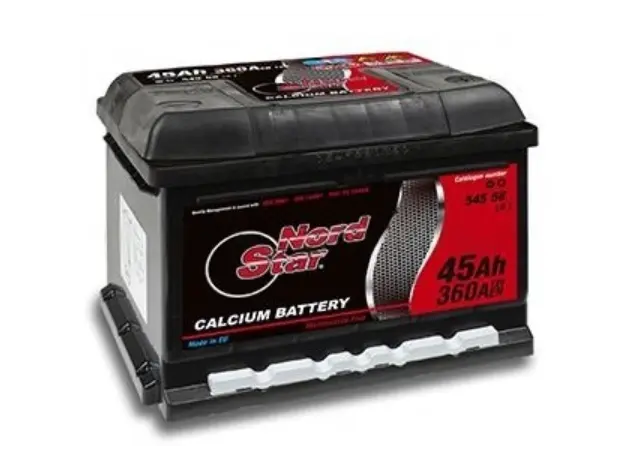 აკუმულატორი NordStar 45 ა/ს JIS მარჯ.