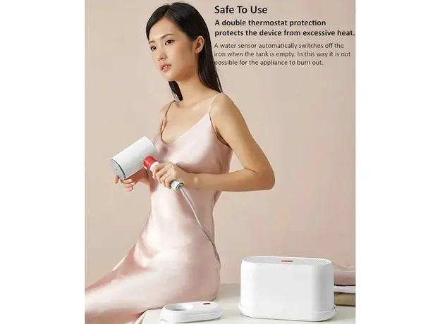 ორთქლის უთო Deerma DEM-HS200, 1000W, 110ML, Steam Iron, White, 5 image