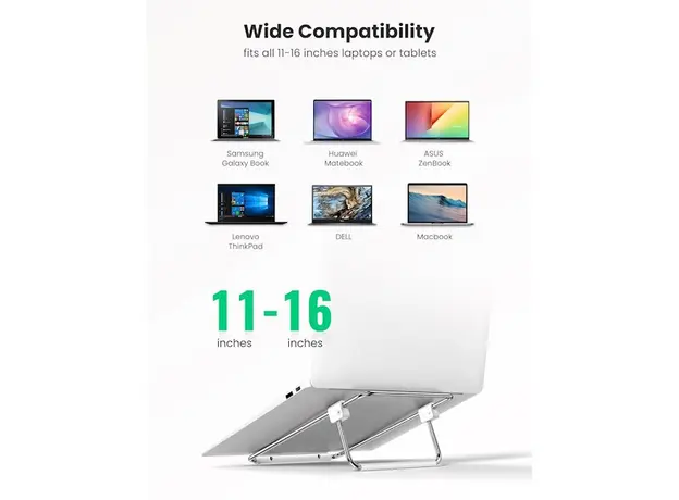 ნოუთბუქის სადგამი UGREEN Desktop Laptop Stand (Silver), 5 image
