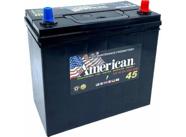 აკუმულატორი AMERICAN 45 ა*ს JIS მარჯ.