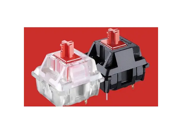 კლავიატურა Ducky Keyboard  One 2 SF, Cherry Red, RGB LED, RU, Black-White, 8 image