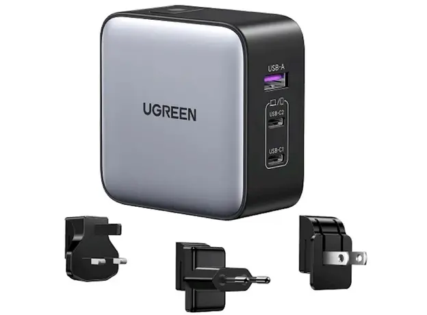 დამტენი UGREEN CD296 (90409), 65W, USB, USB-C, Gray, 2 image
