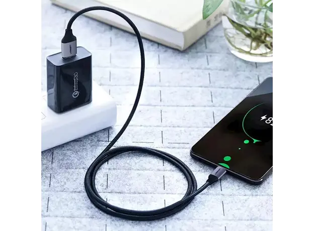 USB კაბელი UGREEN US290 (60147) USB 2.0 A to Micro USB Cable Nickel Plating Aluminum Braid 1.5m (Black), 9 image