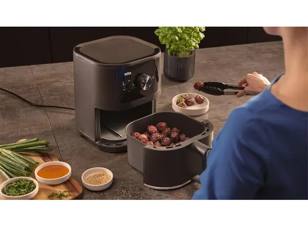 აეროგრილი Braun MultiFry 3 Air fryer HF 3000 Black, 4 image