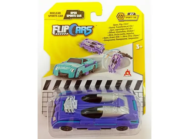 სათამაშო მანქანა TransRacers 2-in-1 Flip Vehicle- Sports Roadster Car