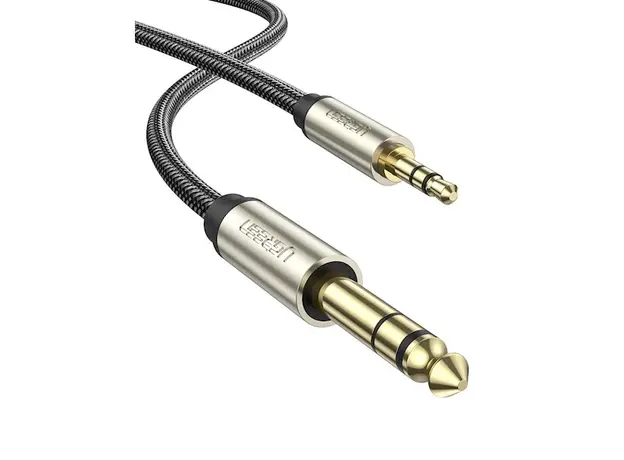აუდიო კაბელი UGREEN (10630) 3.5mm to 6.35mm TRS Stereo Audio Cable 5m (Gray), 2 image