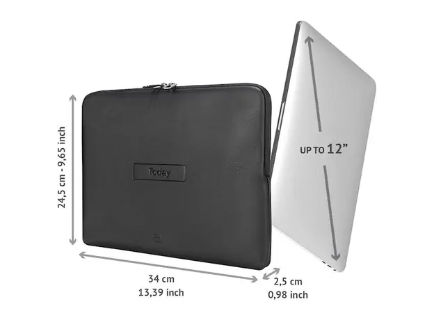 ლეპტოპის ჩანთა TUCANO TODAY SLEEVE 11"/12" BLACK, 5 image