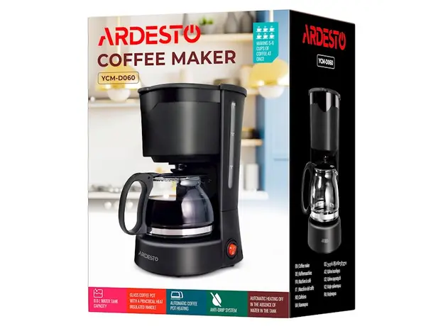 ყავის აპარატი Ardesto Coffeemaker YCM-D060, 7 image