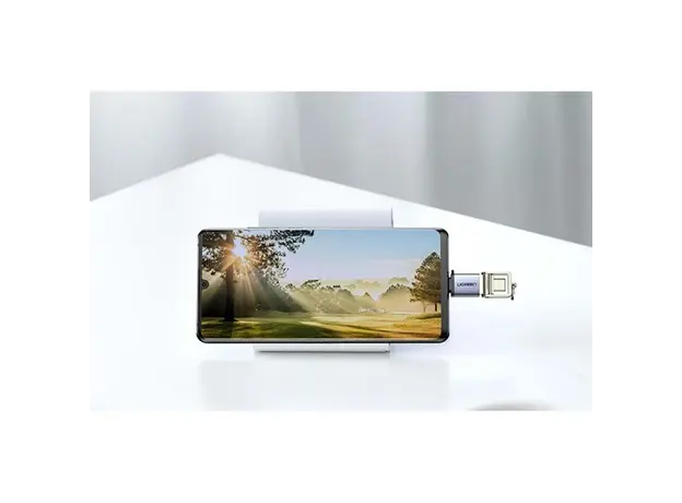 USB ადაპტერი UGREEN US270 (50283) OTG Type C to USB 3.0 A Adapter Cable with Lanyard (Black), 4 image