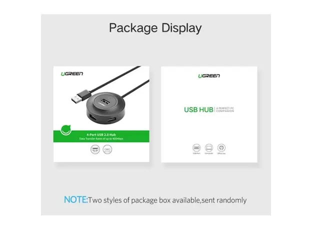 USB ჰაბი UGREEN CR106 (20277) USB 2.0 4 PORTS HUB, 7 image