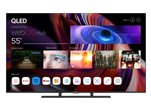 ტელევიზორი SUNNY 55'' (SN55QDU252) QLED WebOS TV, 2 image