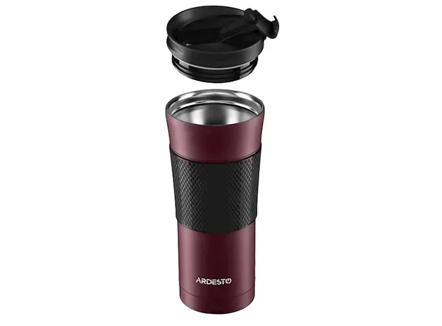 თერმო ჭიქა Ardesto AR2645SMR 450ml Travel mug To Go Red, 4 image