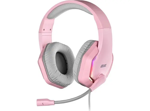 ყურსასმენი 2E HG315 Gaming Headset, Wired, RGB, USB, Pink, 3 image