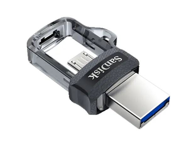 USB ფლეშ მეხსიერება SanDisk Ultra Dual Drive 128GB USB 3.0 SDDD3-0128G-G46