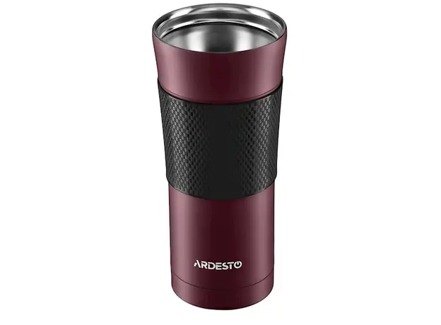 თერმო ჭიქა Ardesto AR2645SMR 450ml Travel mug To Go Red, 3 image