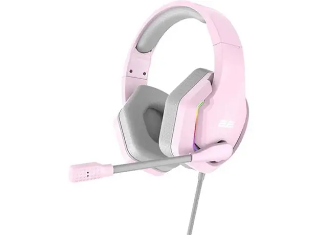 ყურსასმენი 2E HG315 Gaming Headset, Wired, RGB, USB, Pink