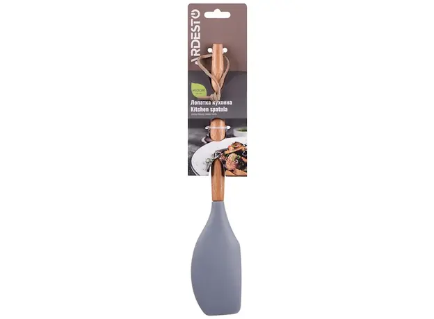 სილიკონის სპატულა Ardesto Kitchen spatula Midori, silicone, wood, 3 image