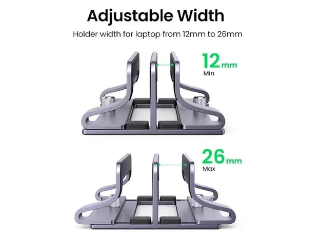 ნოუთბუქის სადგამი UGREEN LP258 (60643), Laptop Stand, Silver, 4 image
