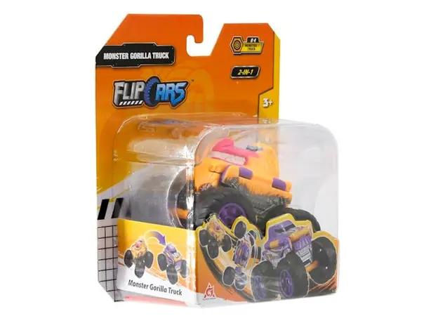 მანქანა Flip Cars 2-in-1 Flip Vehicle- Monster Gorilla Truck, 4 image