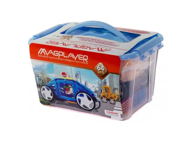 კონსტრუქტორი Magplayer Designer magnetic set 64 e. MPT-64, 3 image