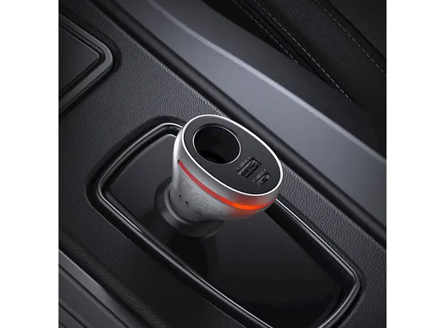 მანქანის დამტენი UGREEN CD204 (60712), 84W, USB, Type C, Grey, 6 image