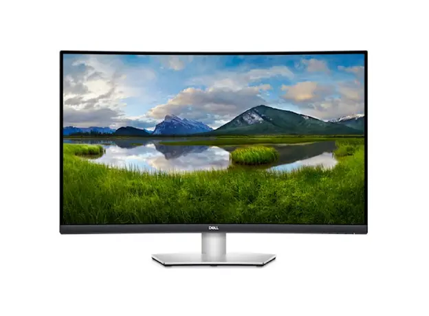 მონიტორი Dell 32 S3221QSA, 32", Curved Monitor, 4K UHD, VA, HDMI, USB, DP, Silver
