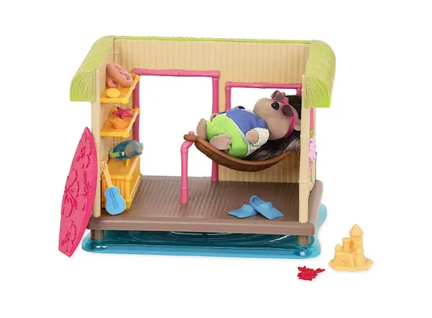 სათამაშო ნაკრები Li`l WoodzeezTIKI HUT PLAYSET 6252Z, 4 image