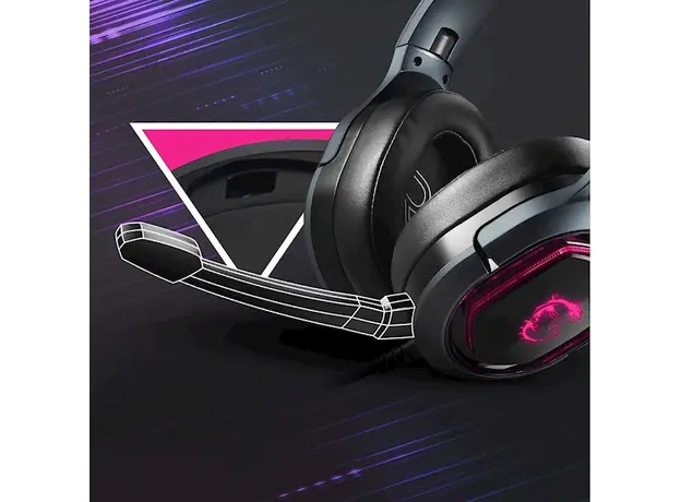 ყურსასმენი MSI S37-0400050-SV1 IMMERSE GH50, Gaming Headset, Wired, RGB, USB, Black, 4 image